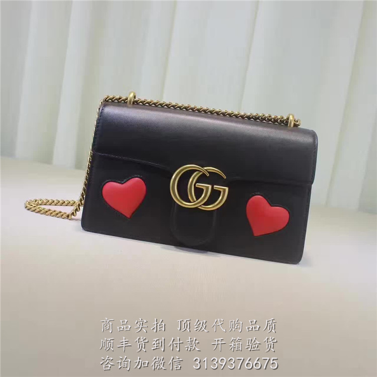 顶级高仿包包gucci古驰单肩包 431777 GGMarmont真皮肩背包高仿奢侈品