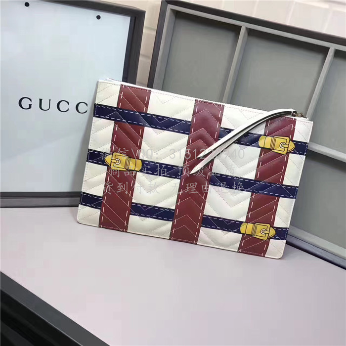 gucci古驰钱包 466489 彩印GGMarmont真皮手拿包