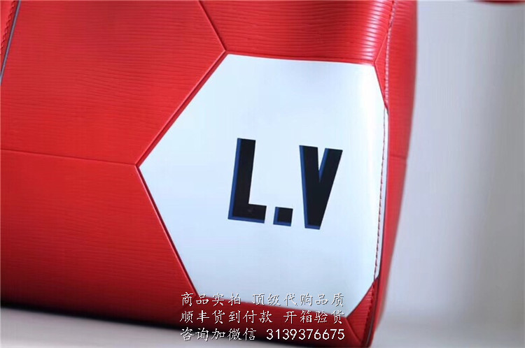 LV 红色世界杯系列 M52121 KEEPALL 50 旅行袋