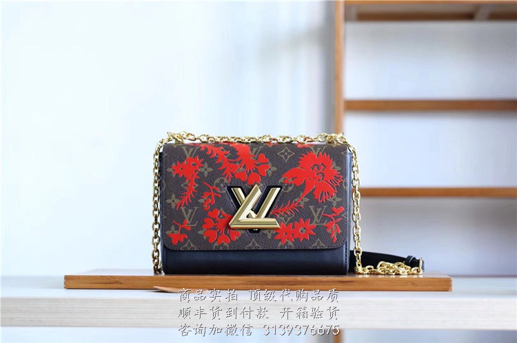 LV 花卉贴饰 M43639 Twist 中号手袋