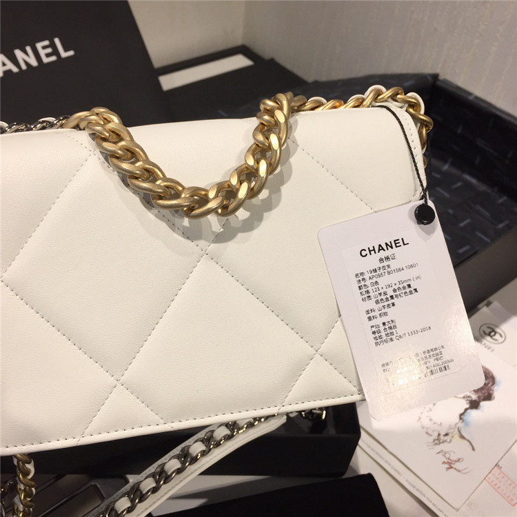 chanel/香奈儿 a33814 白色 woc 链条包