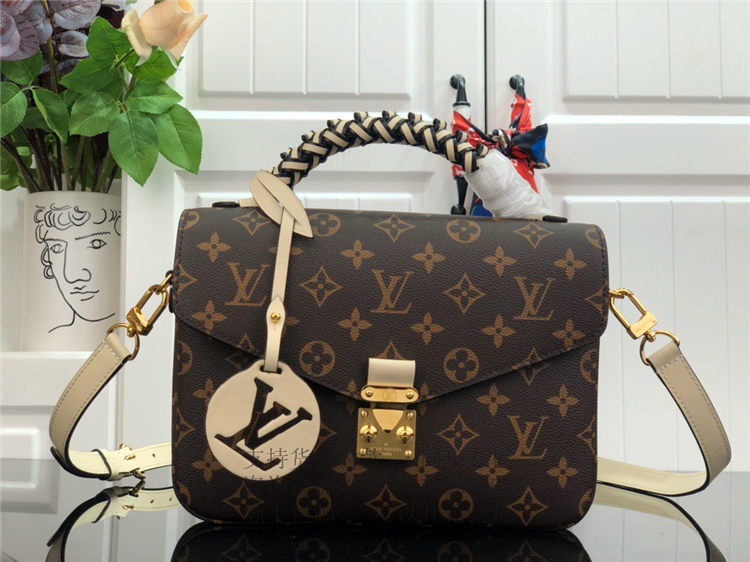 lv/路易威登 m45152 pochette mtis 编织 老花 饰皮 手袋