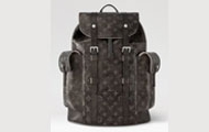 LV/路易威登 黑色 褪色 CHRISTOPHER 中号双肩包 M11521