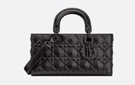 Dior/迪奥 黑色牛皮革钻石形状藤格纹 中号 Lady D-Joy 手袋 M0540SNEA_M900