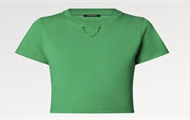 LV 1AB8B9 女士绿色 短款圆领衫