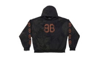 Balenciaga/巴黎世家 黑色 CRYPTO HOODIE中号版型连帽卫衣 742603