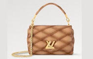 LV/路易威登 棕色 羊皮 GO-14 中号手袋 M12332