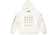 BALENCIAGA/巴黎世家 男士米白色 ARCHIVES LOGOS HOODIE 中号版型连帽卫衣 726241TNVQ89784