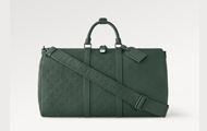 LV/路易威登 男士 墨绿色 KEEPALL BANDOULIÈRE 50 旅行袋 M24440