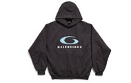 Balenciaga/巴黎世家 黑色 LOOP SPORTS ICON HOODIE中号版型连帽卫衣 76787