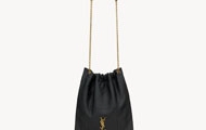 YSL/圣罗兰 黑色 JAMIE 4.3 POCHON 羊皮革链条包 781666