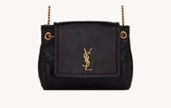 YSL/圣罗兰 黑色 NOLITA羊皮革迷你手袋 672738