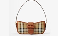 Burberry/巴宝莉 典藏米色/石楠棕色 格纹 Sling 包 80705631